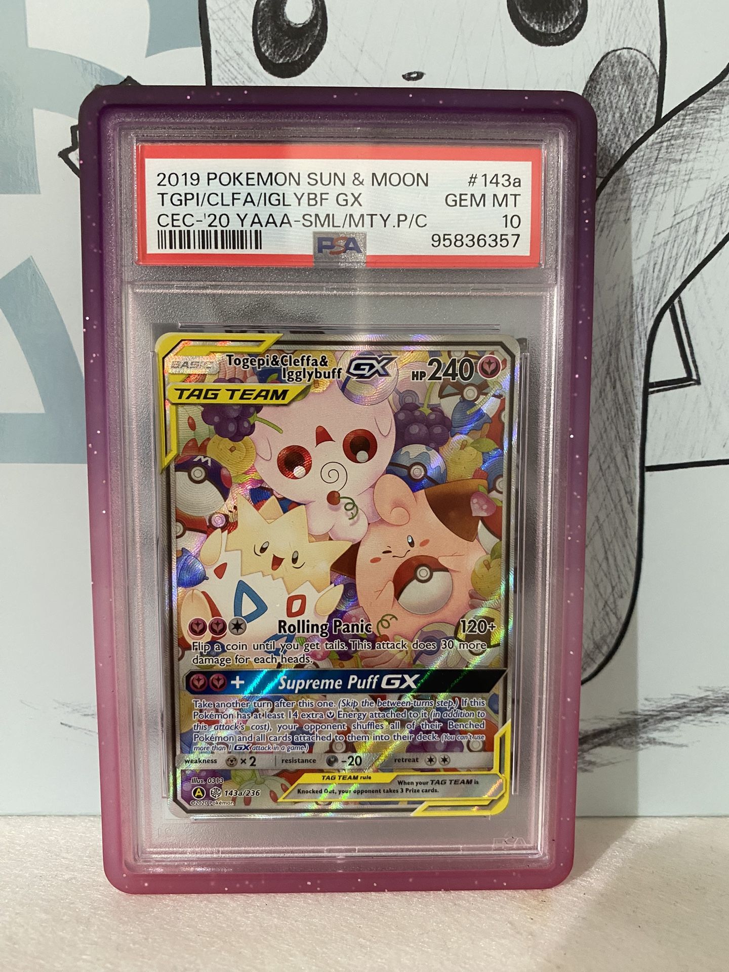 togepi cleffa igglybuff gx Tag Team psa 10