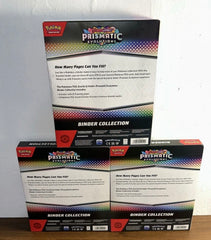 Pokemon Prismatic Evolutions Binder Collection Box Lot Of 3 New Sealed