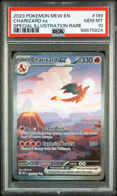 PSA 10 GEM MINT Charizard Ex Special llustration Rare 199/165 SV Pokemon 151 EN