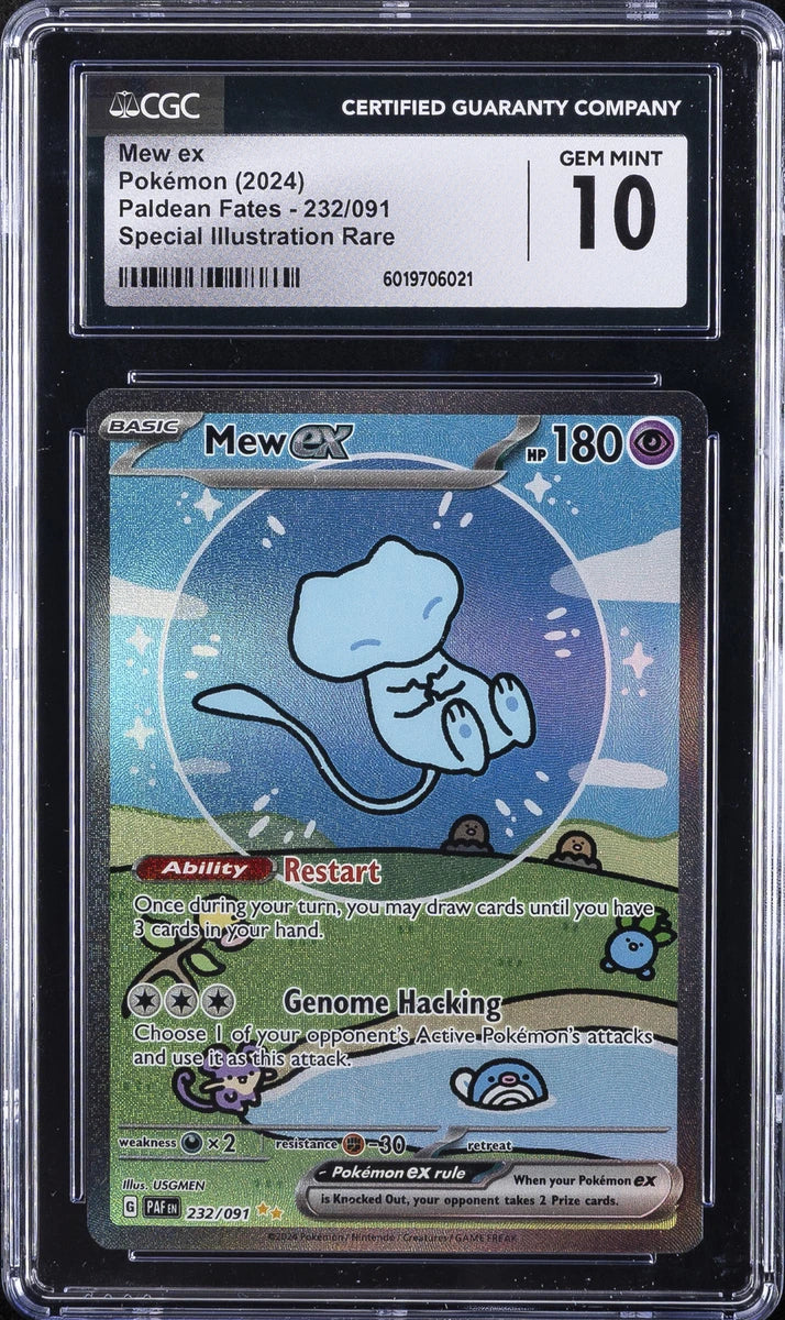 2024 POKEMON PALDEAN FATES MEW EX CGC 10
