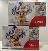 NEW Costco SEALED 2 Pokemon Prismatic Evolutions ETBs + 2 Booster Bundles TCG