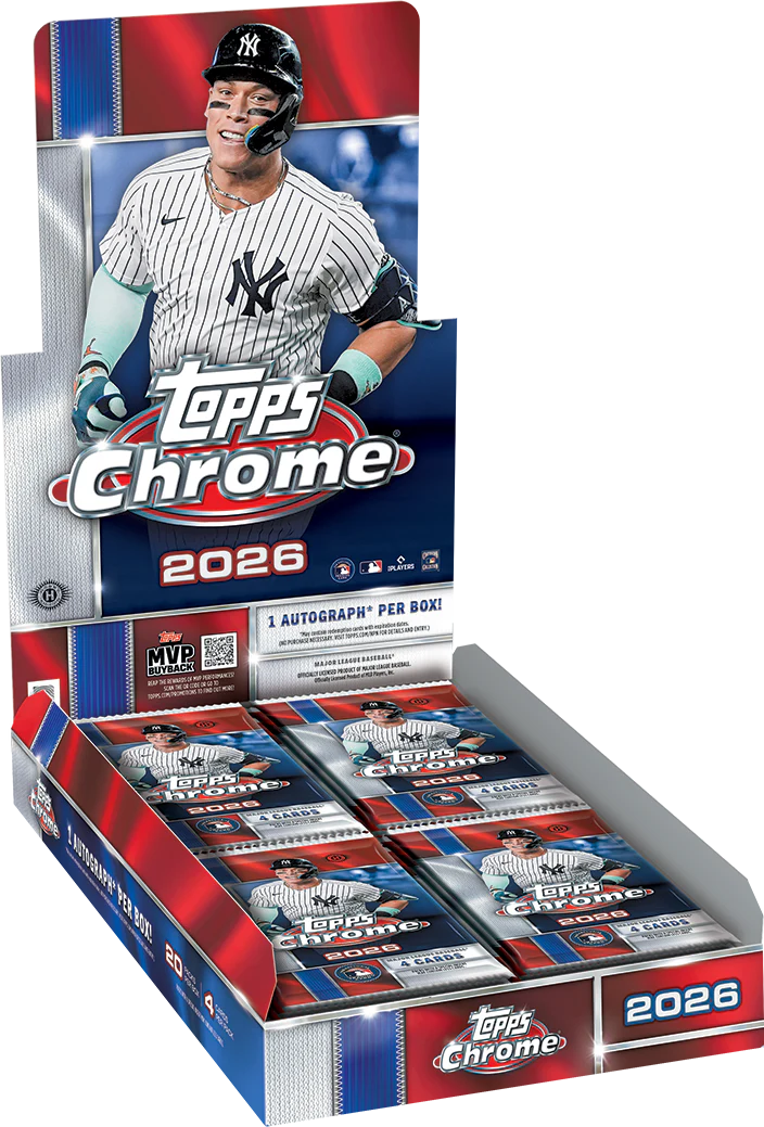 2026 Topps Chrome MLB Baseball Factory Sealed Hobby Box image 0