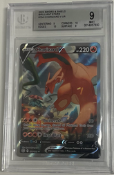 Charizard V 154/172 - Brilliant Stars - 2022 Pokemon - BGS 9