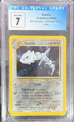 Steelix - Pokemon (2000) - Neo Genesis - Unlimited - 15/111 - Holo - CGC 7