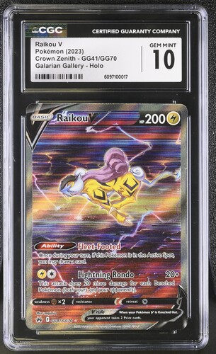 Raikou V GG41/GG70 - Crown Zenith - 2023 Pokemon - CGC 10
