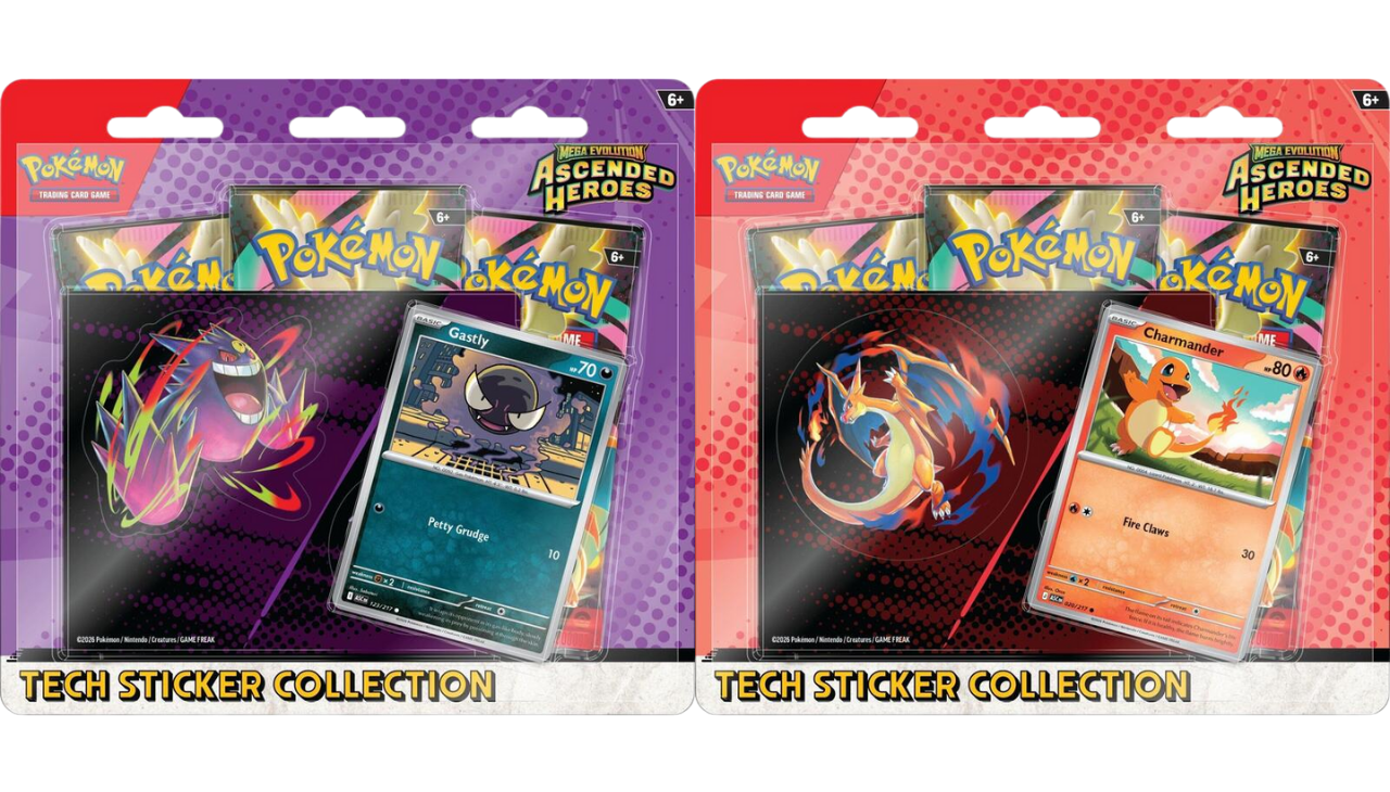 Pokemon Mega Evolution - Ascended Heroes Tech Sticker Collection