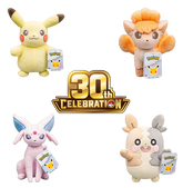 Pokemon 30th Celebration - 8 Inch Plush (Pastel)