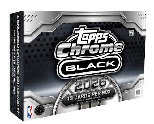 2025-26 Topps Chrome Black Basketball NBA Hobby Box image 0