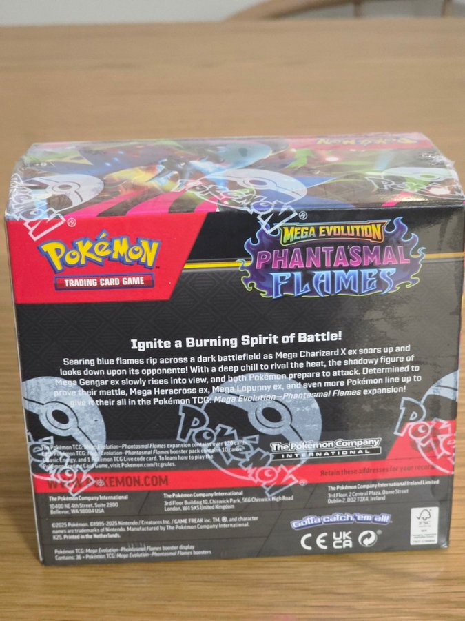 Pokémon Mega Evolution – Phantasmal Flames Booster Box (Sealed)