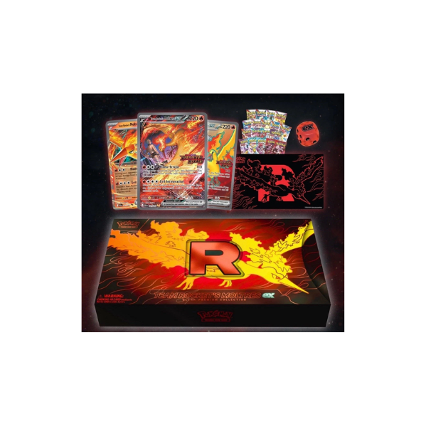 Pokemon: Team Rocket's Moltres ex Ultra- Premium Collection