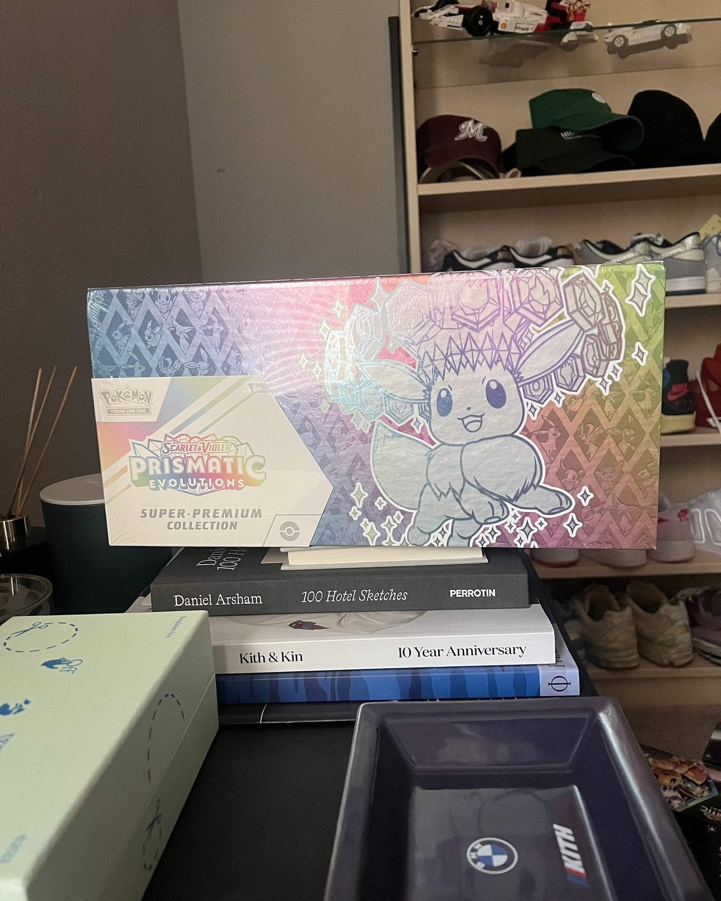 Scarlet and Violet Pokemon Prismatic Evolutions Super Premium Collection Box