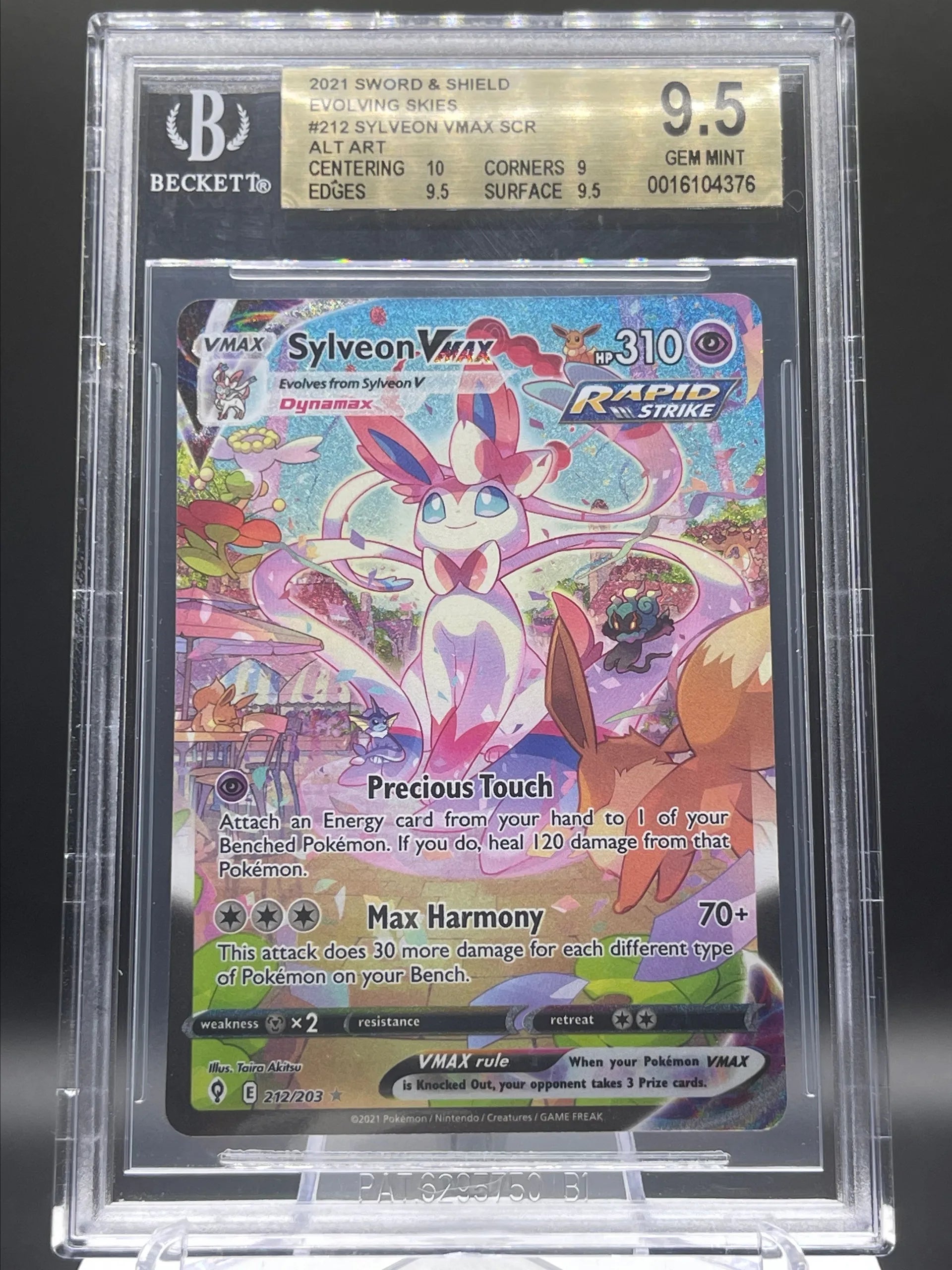 BGS 9.5 SYLVEON VMAX ALT ART w/ SUBS