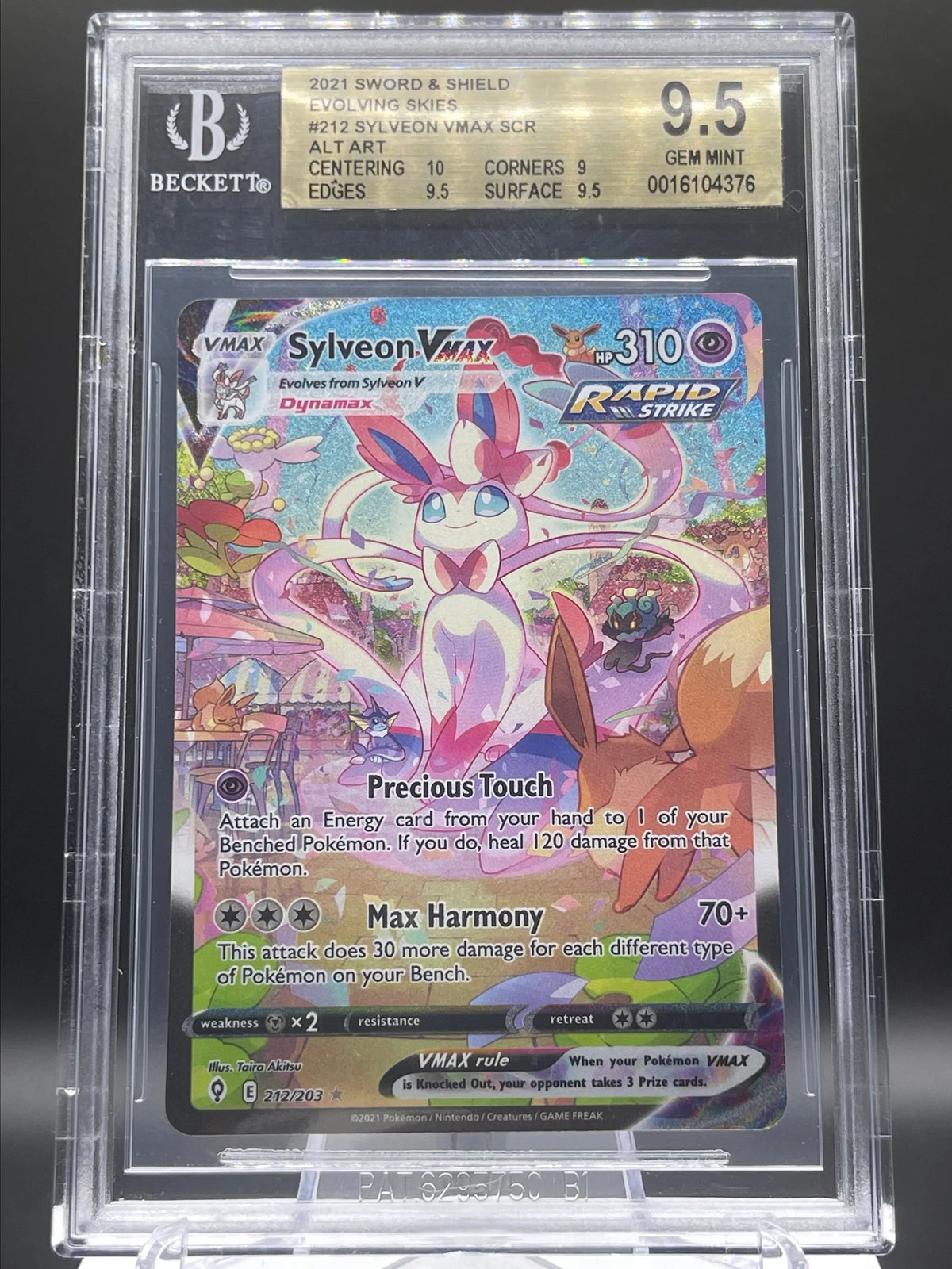 BGS 9.5 SYLVEON VMAX ALT ART w/ SUBS
