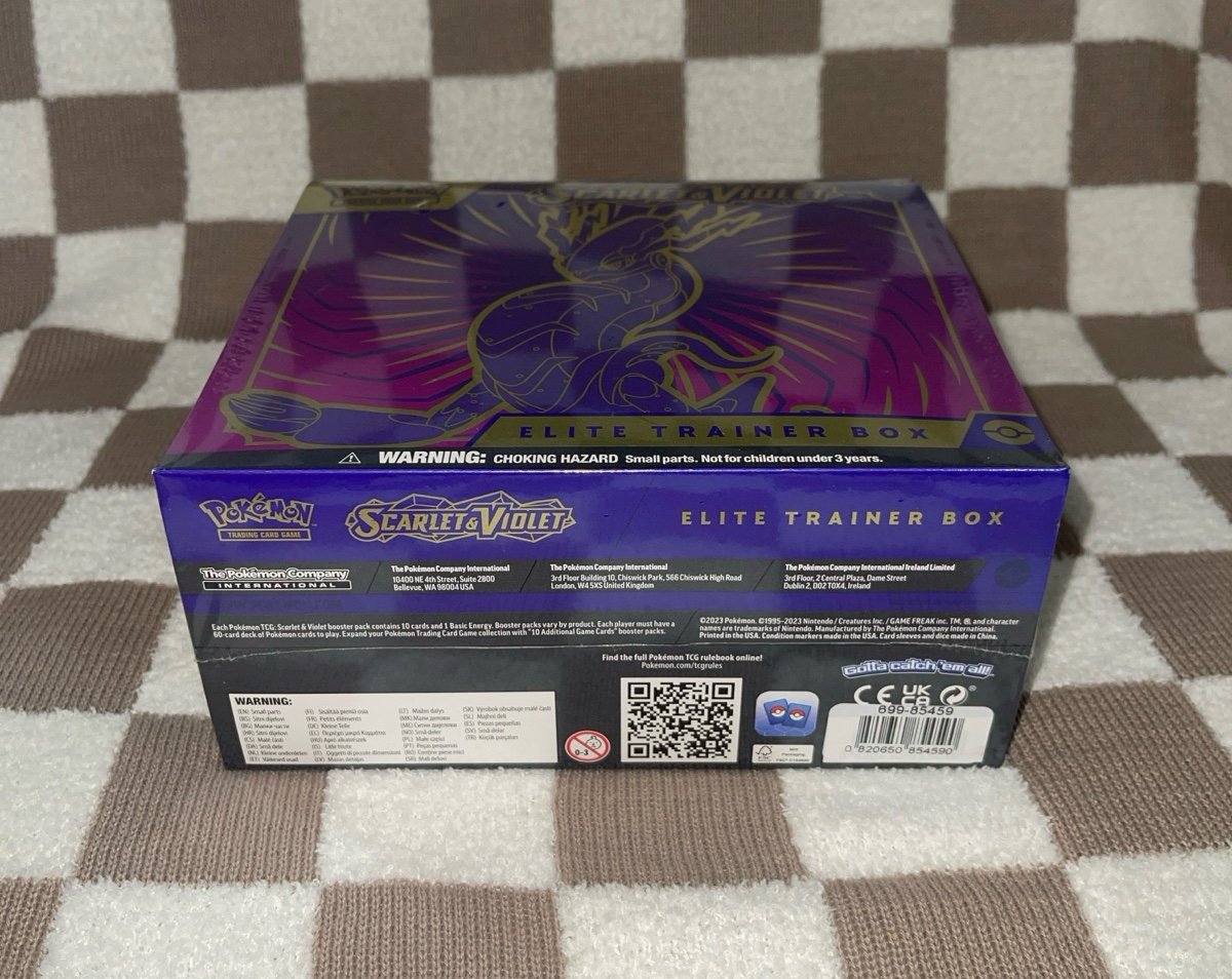 Pokémon TCG: Scarlet and Violet Elite Trainer Box - Miraidon Purple