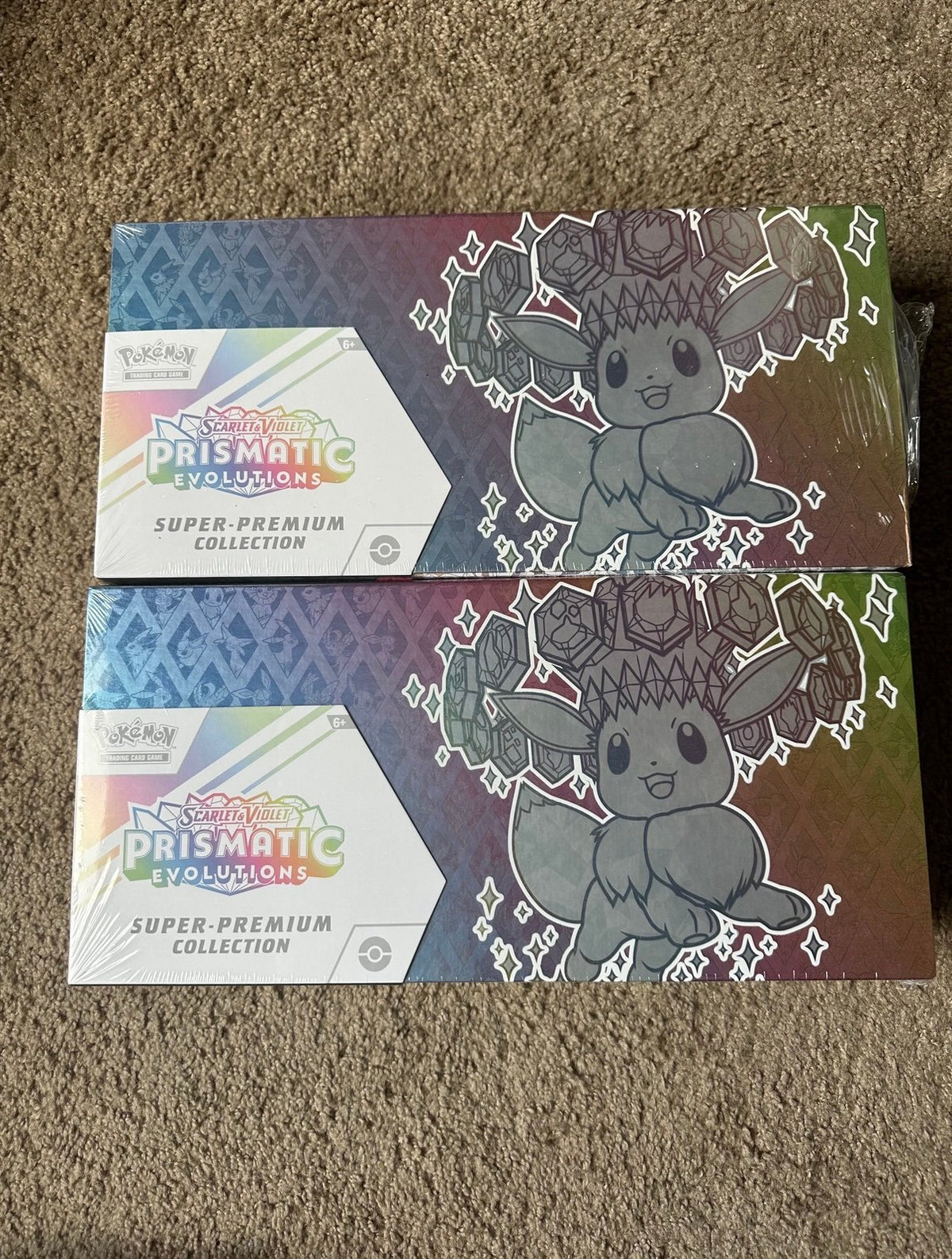 Scarlet and Violet Pokemon Prismatic Evolutions Super Premium Collection Box