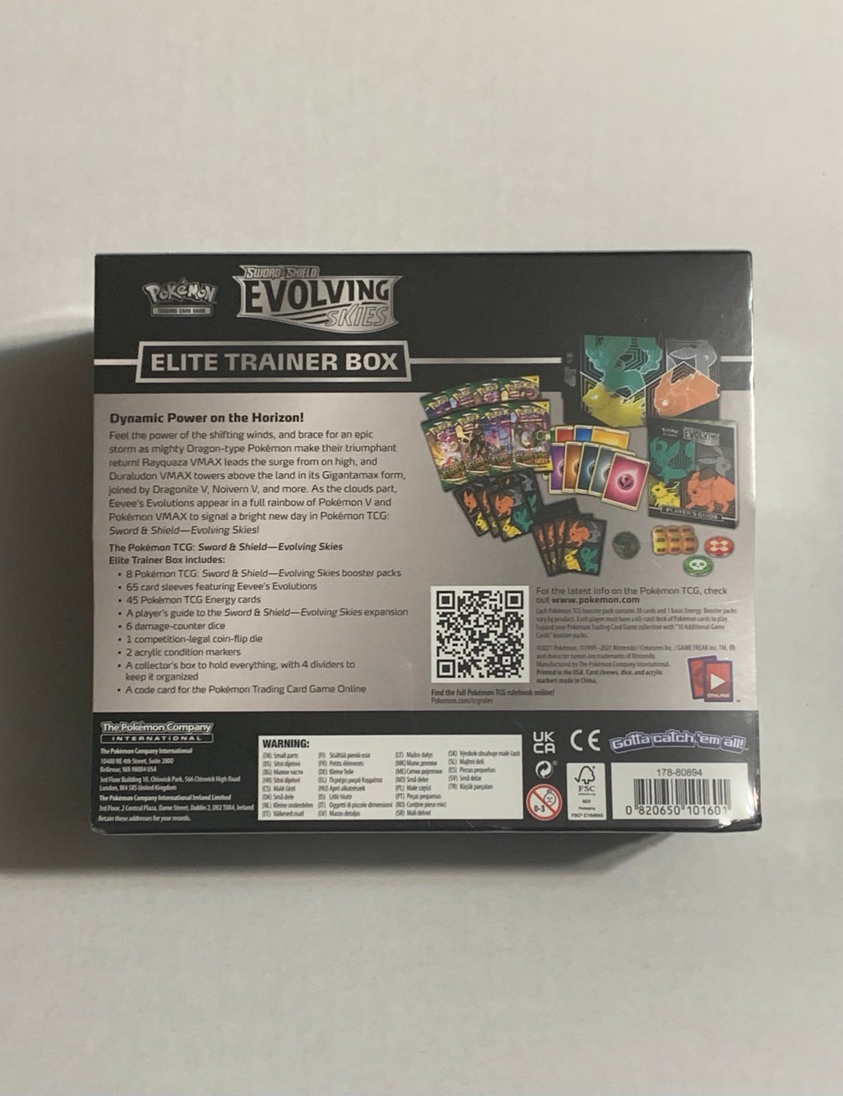 Pokemon TCG Sword & Shield Evolving Skies Elite Trainer Box ETB Factory Sealed
