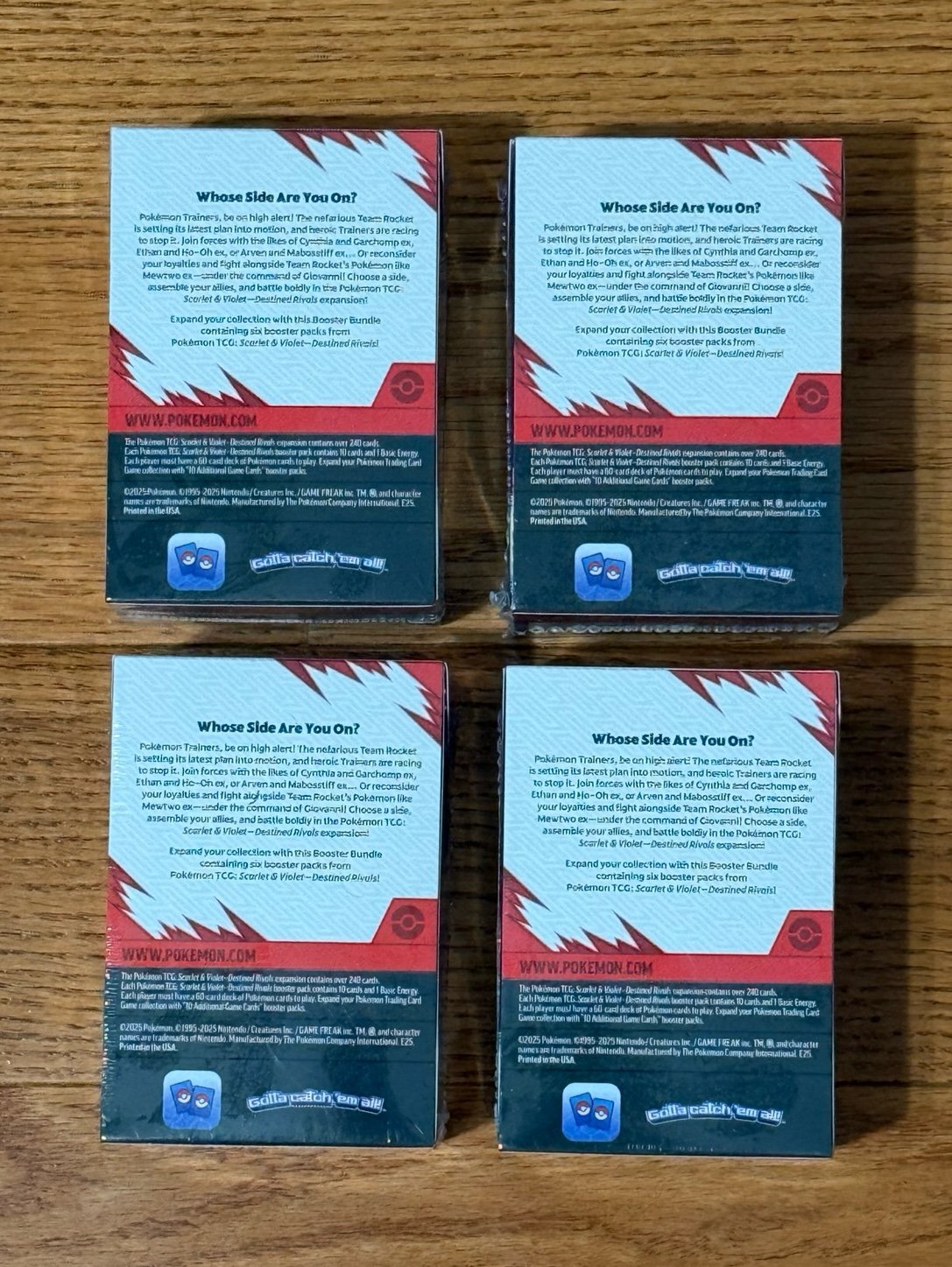 Pokemon TCG S&V Destined Rivals Booster Bundle - Lot of 4