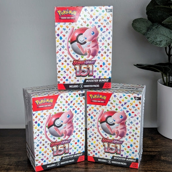 NEW Pokemon 151 Booster Bundles - Pokemon Cards TCG Factory Sealed