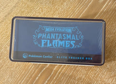 🔥Phantasmal Flames 🔥Pokemon Center Elite Trainer Box ETB & Protector!