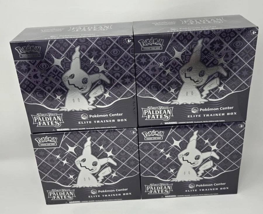Pokemon Paldean Fates Pokemon Center (PC) ETB Unsealed Case (4x PC ETB)