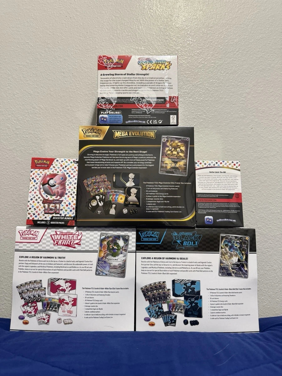Pokemon TCG: Factory Sealed Collection Lot🔥 (3x ETB's 2x BBD 1x BBX)