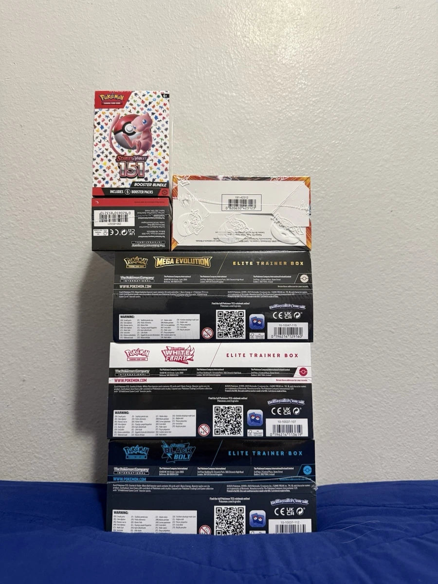 Pokemon TCG: Factory Sealed Collection Lot🔥 (3x ETB's 2x BBD 1x BBX)
