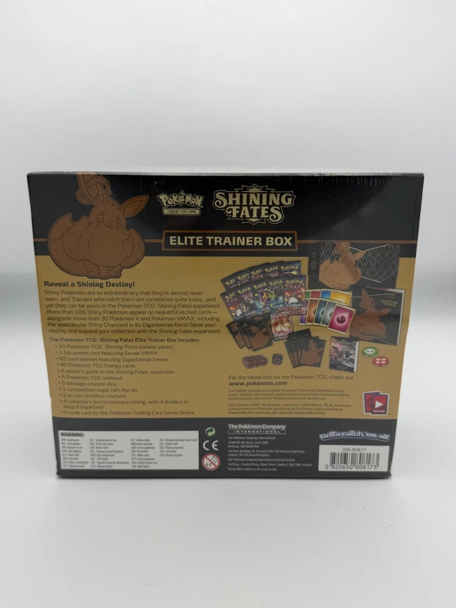 Pokémon TCG Shining Fates Elite Trainer Box ETB Sword & Shield Factory Sealed
