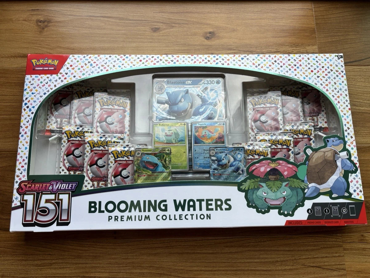 Pokemon TCG Scarlet & Violet 151 Blooming Waters Premium Collection Box - SEALED