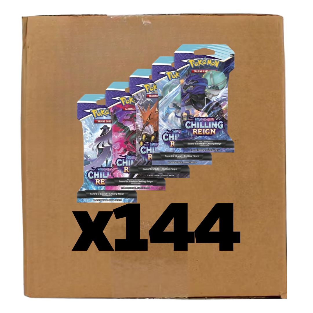Sealed Case Chilling Reign Sleeved Pack