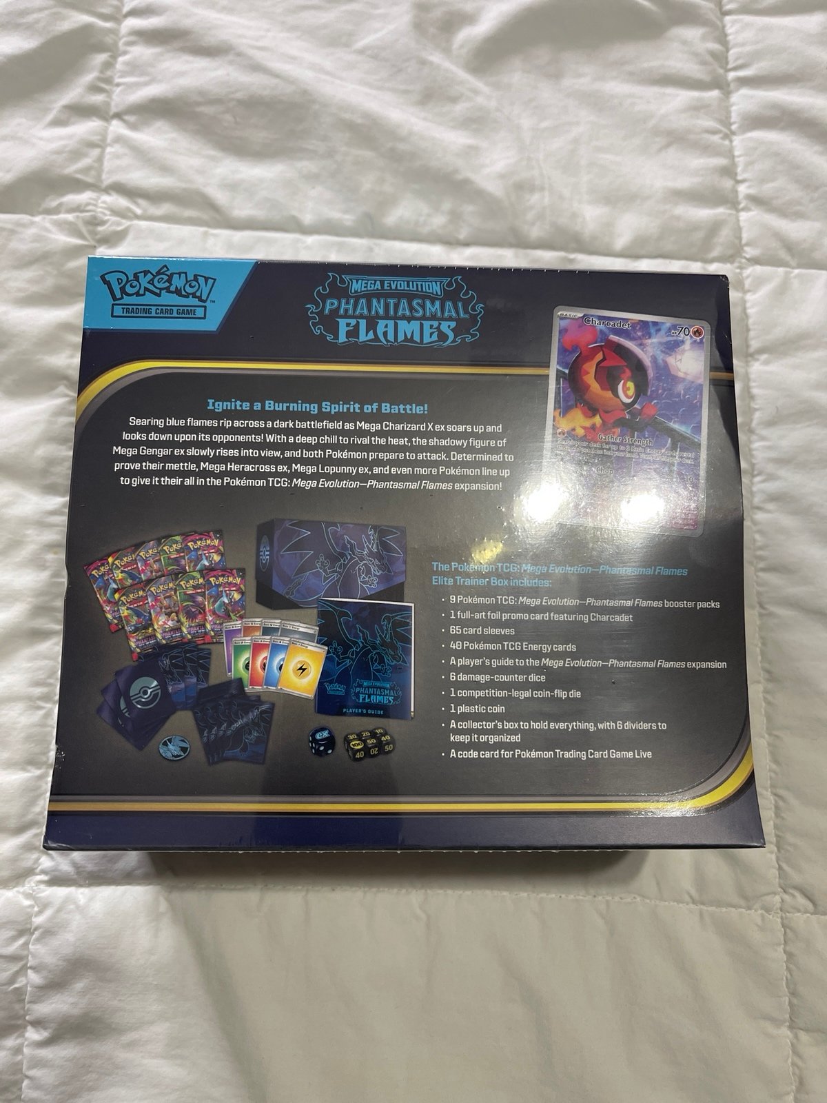 Pokémon TCG: Mega Evolution Phantasmal Flames Elite Trainer Box (ETB) - Sealed