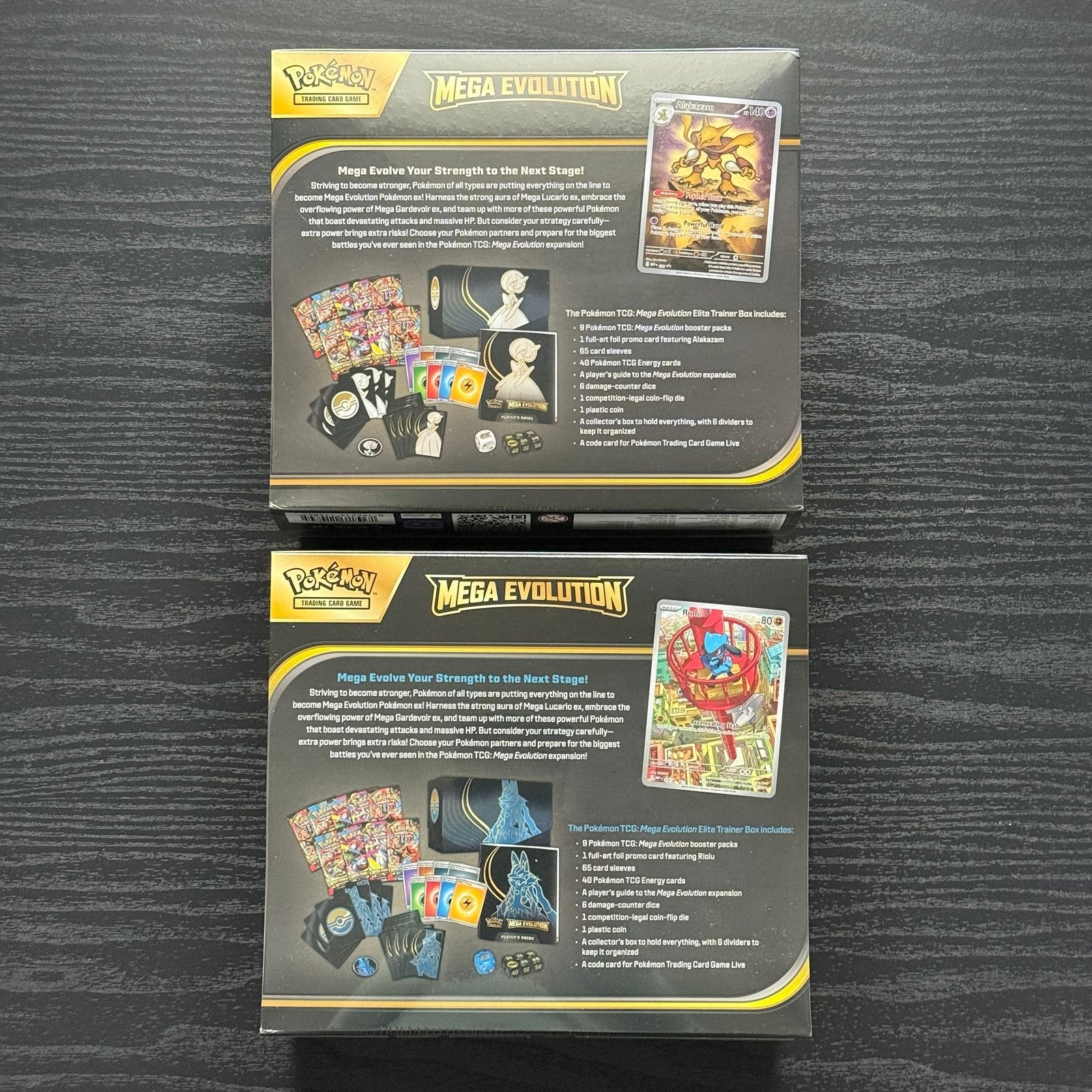 Pokemon TCG Mega Evolutions Lucario & Gardevoir Elite Trainer Boxes ETB S
