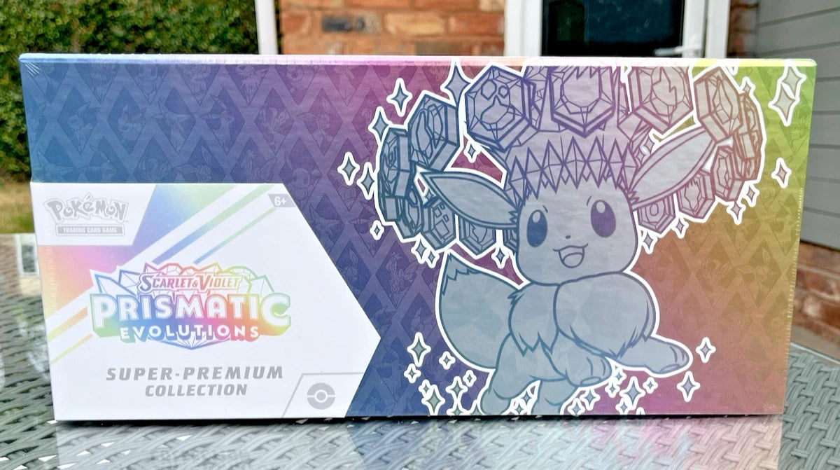 POKEMON TCG SCARLET & VIOLET PRISMATIC EVOLUTIONS SUPER PREMIUM COLLECTION "NEW*