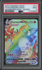 FA/Charizard VMAX #074 Champion's Path - 2020 Pokemon SWSH - PSA 9