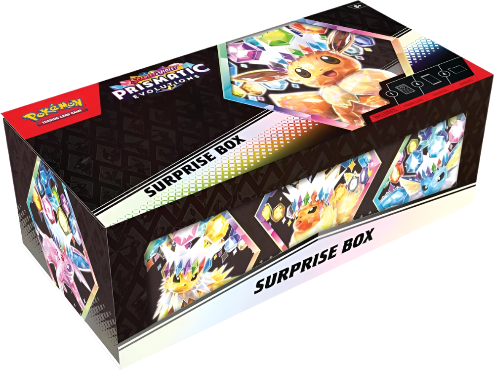 2025 Pokemon Prismatic Evolutions Surprise Box SV
