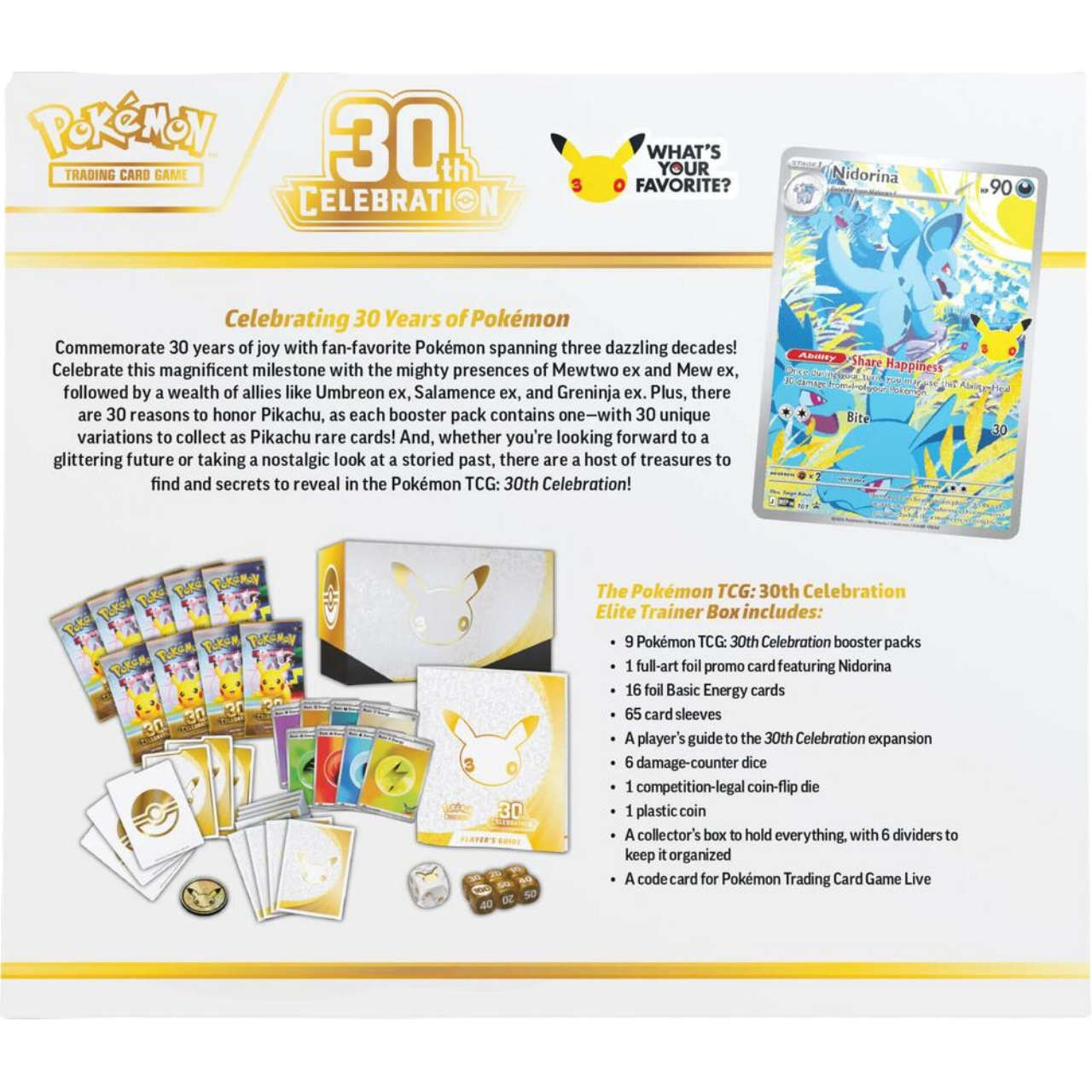 Pokemon 30th Celebration - Elite Trainer Box