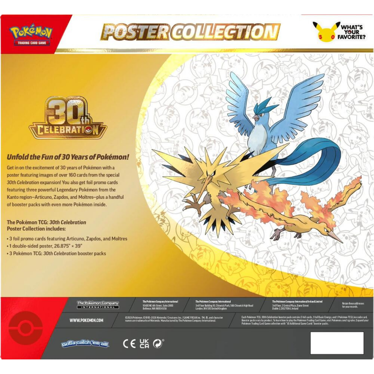 Pokemon 30th Celebration - Poster Collection