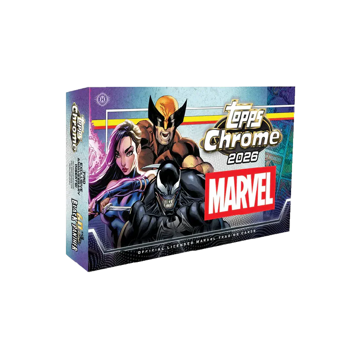 2026 Topps Chrome Marvel Comics Hobby Box Factory Sealed image 0
