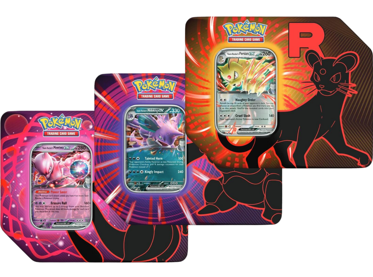 Pokemon Team Rocket Tins
